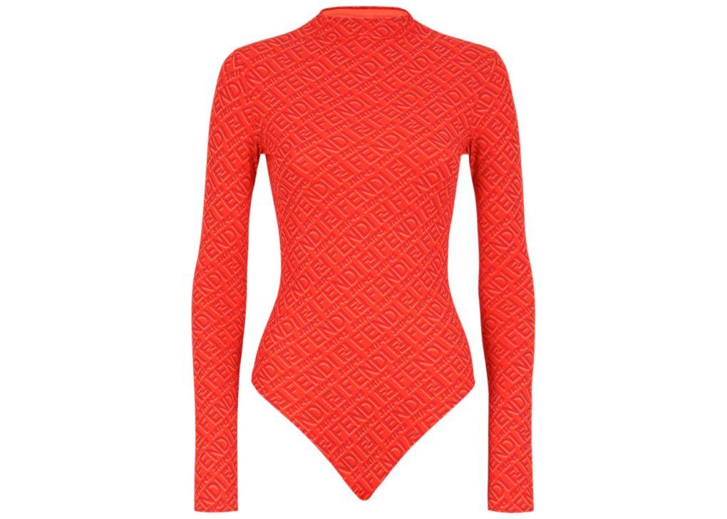 Fendi x SKIMS Mock Neck Long Sleeve Bodysuit Georgia