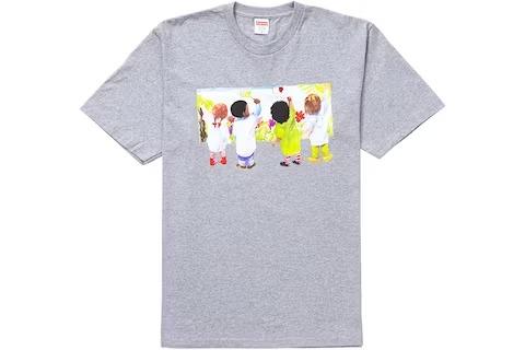 Supreme Kids Tee Heather Grey