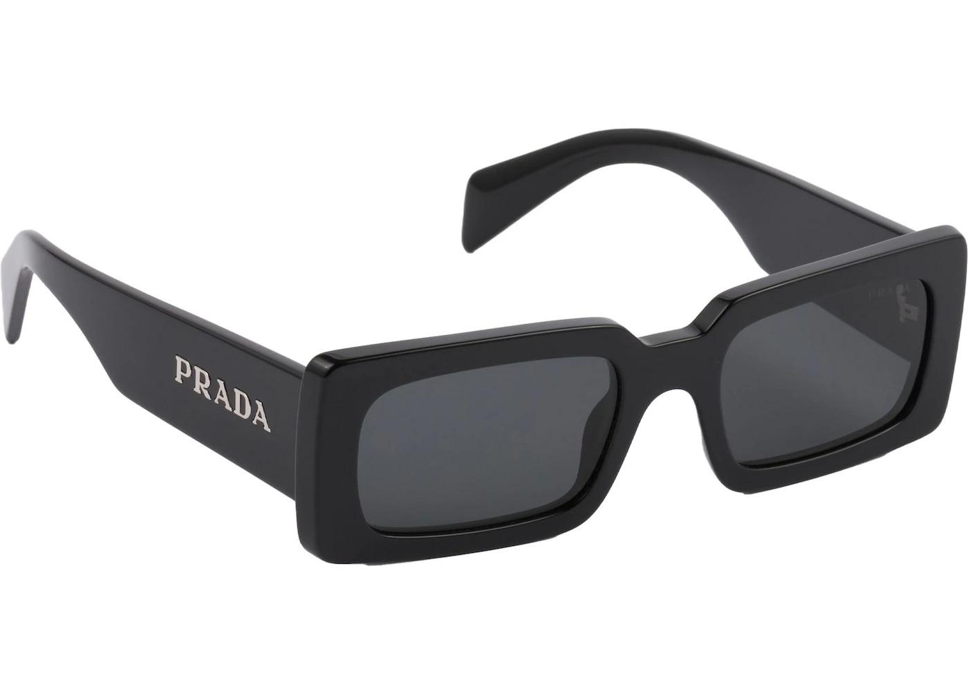 Prada Rectangle Sunglasses Black (SPRA07 1ABFS0)