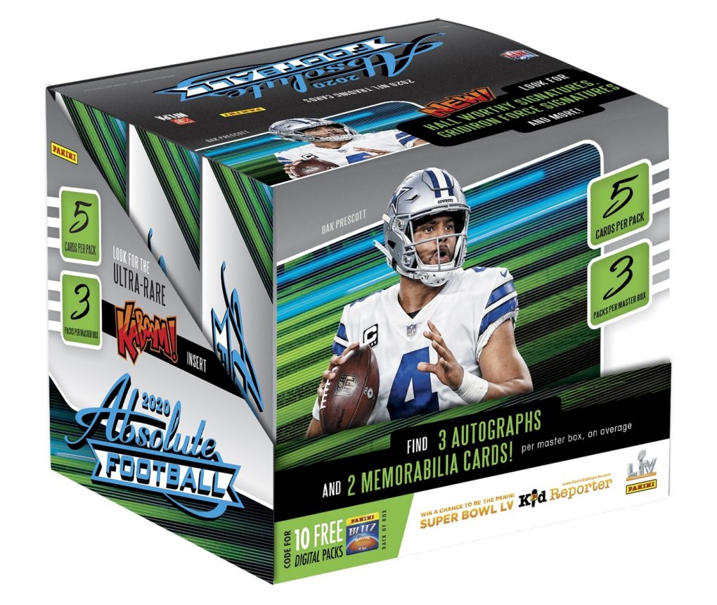 Panini Absolute 2020 10x selling Booster Packs