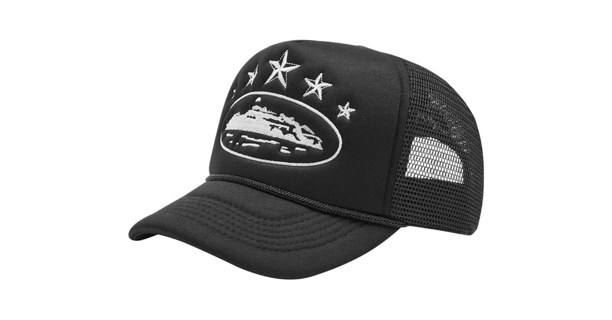 Corteiz 5 Starz Alcatraz Trucker Black