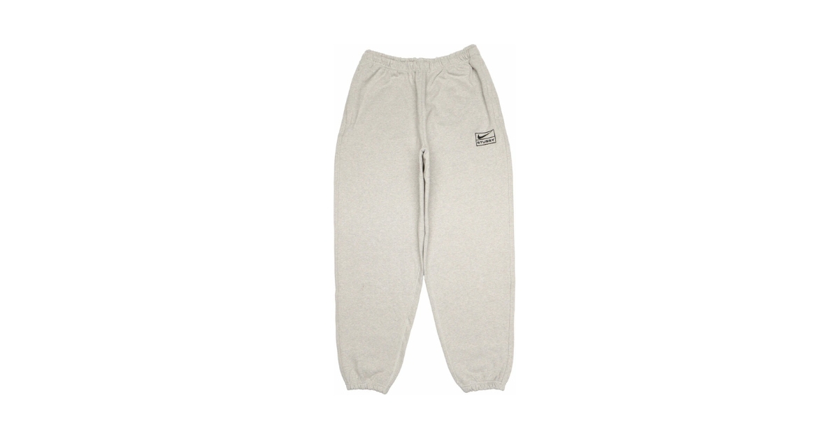 Stussy x Nike NRG BR Fleece Sweatpants (FW23) Grey Heather