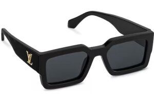LOUIS VUITTON Acetate My Monogram Square Sunglasses Z1526W Black