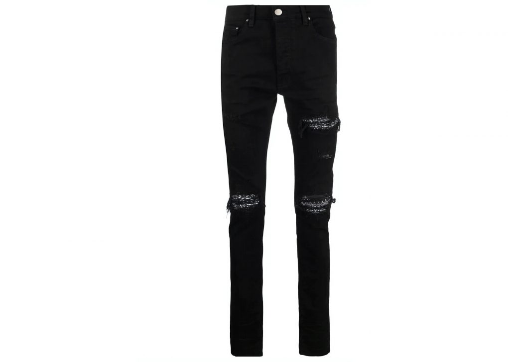 AMIRI MX1 Bandana Jeans Black - Ossloop