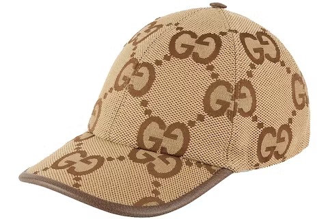 Gucci Jumbo GG Canvas Baseball Hat Camel/Ebony