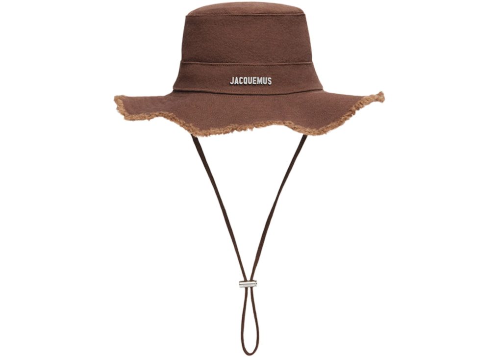 Jacquemus Le Bob Artichaut Frayed Expedition Hat Brown - Ossloop