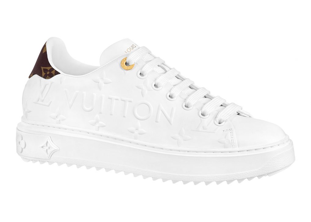 Louis Vuitton 1AAP6H Time Out Sneaker, White, 41
