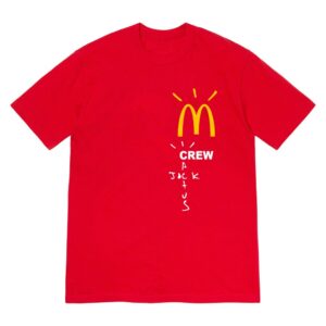 Travis Scott x McDonalds Crew T Shirt Red - Ossloop - Limited and Unique Loop - Ossloop - Limited and Unique Loop,Ossloop,Ossloop LLC,ossloop.com