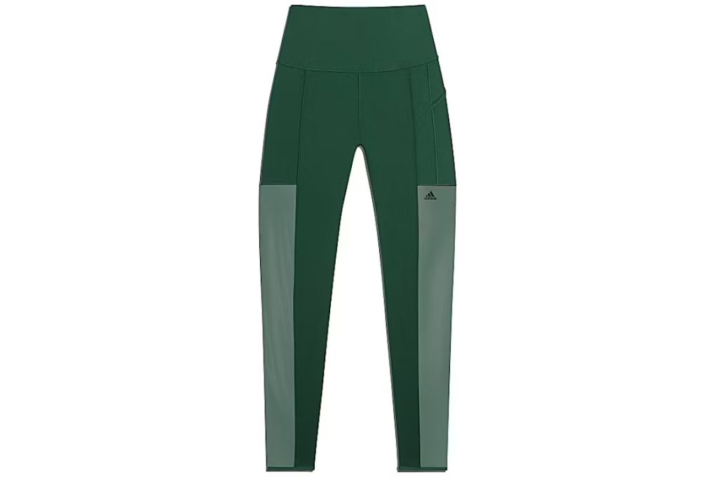 adidas Ivy Park 3-Stripes Mesh Tights (Plus Size) Dark Green - Ossloop