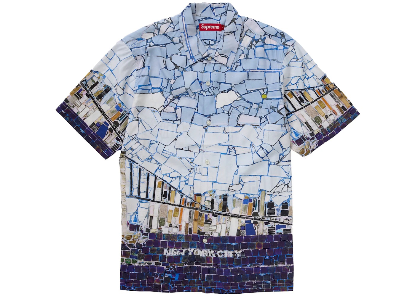 Supreme Mosaic S/S Shirt Multicolor