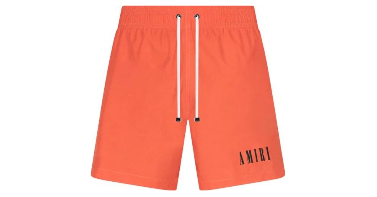 AMIRI Core Logo Swim Shorts Orange